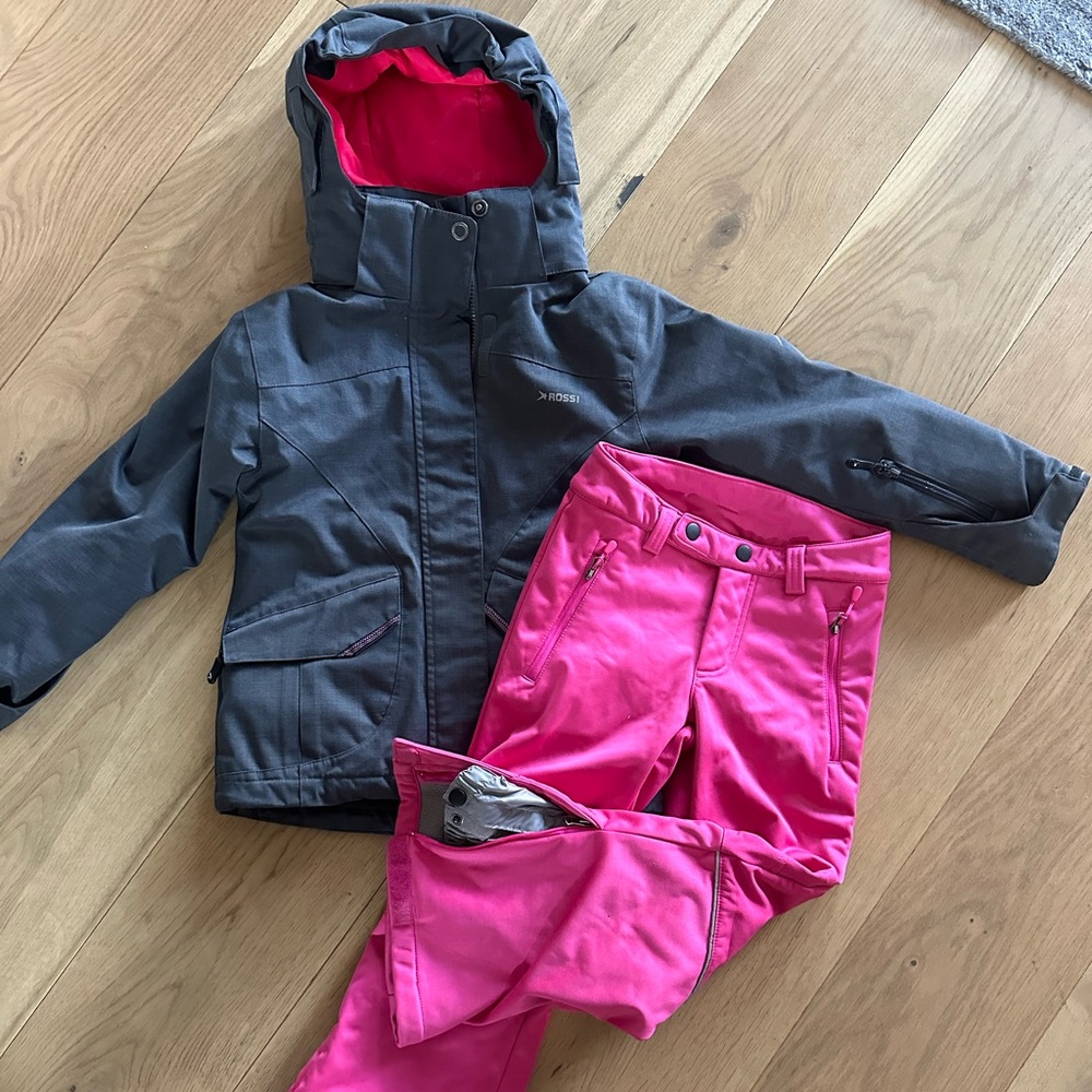 Girls ski jacket and pants 122-128 6-7 years REVISED